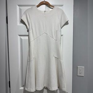 Banana Republic White Textured Dress